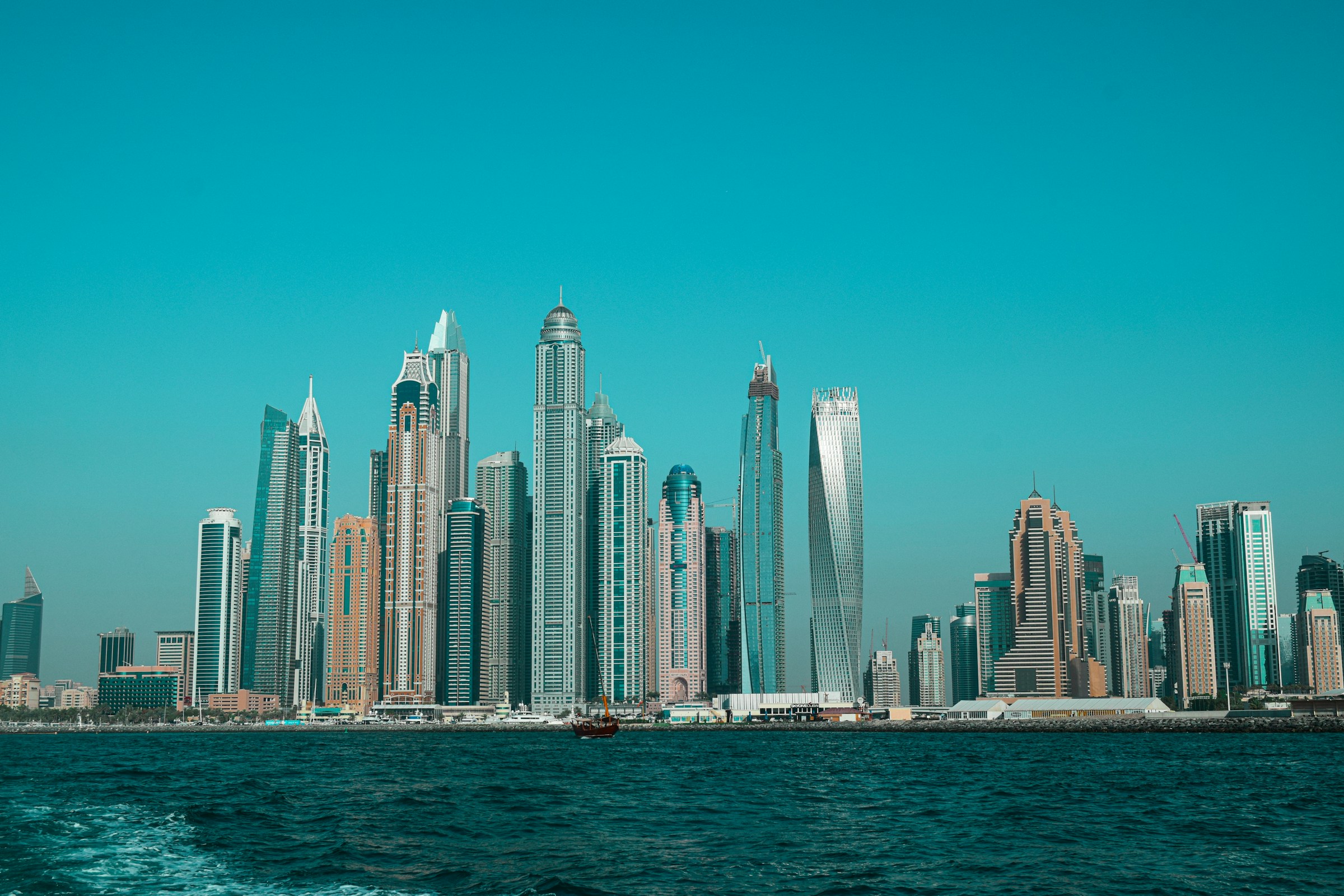Dubai waterfront skyline